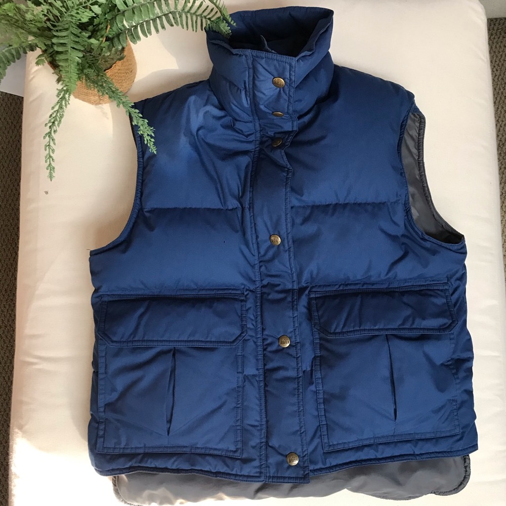 REI Blue Down Puffer Vest 12